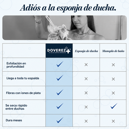 Toalla de ducha exfoliante Doverez