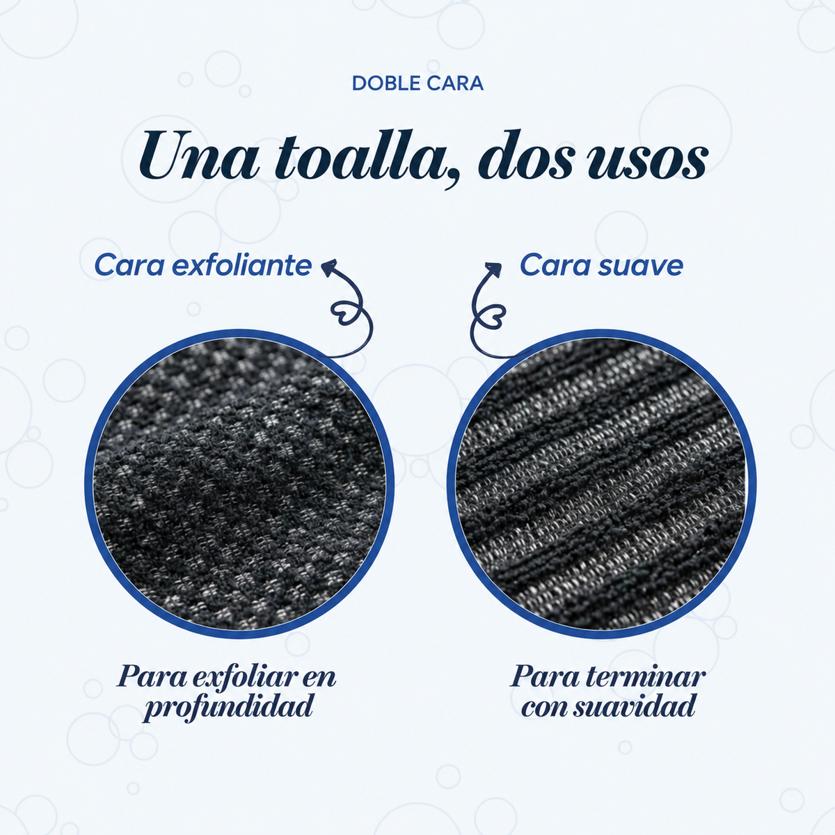 Toalla de ducha exfoliante Doverez