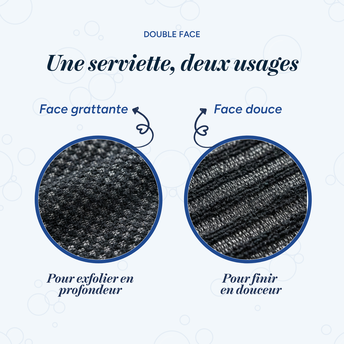 Toalla de ducha exfoliante Doverez
