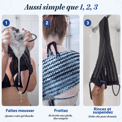 Toalla de ducha exfoliante Doverez